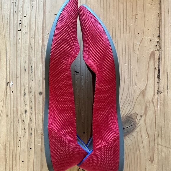Rothy’s The Point Retired Red Flame Slip on Flats Size 9 - Picture 6 of 6